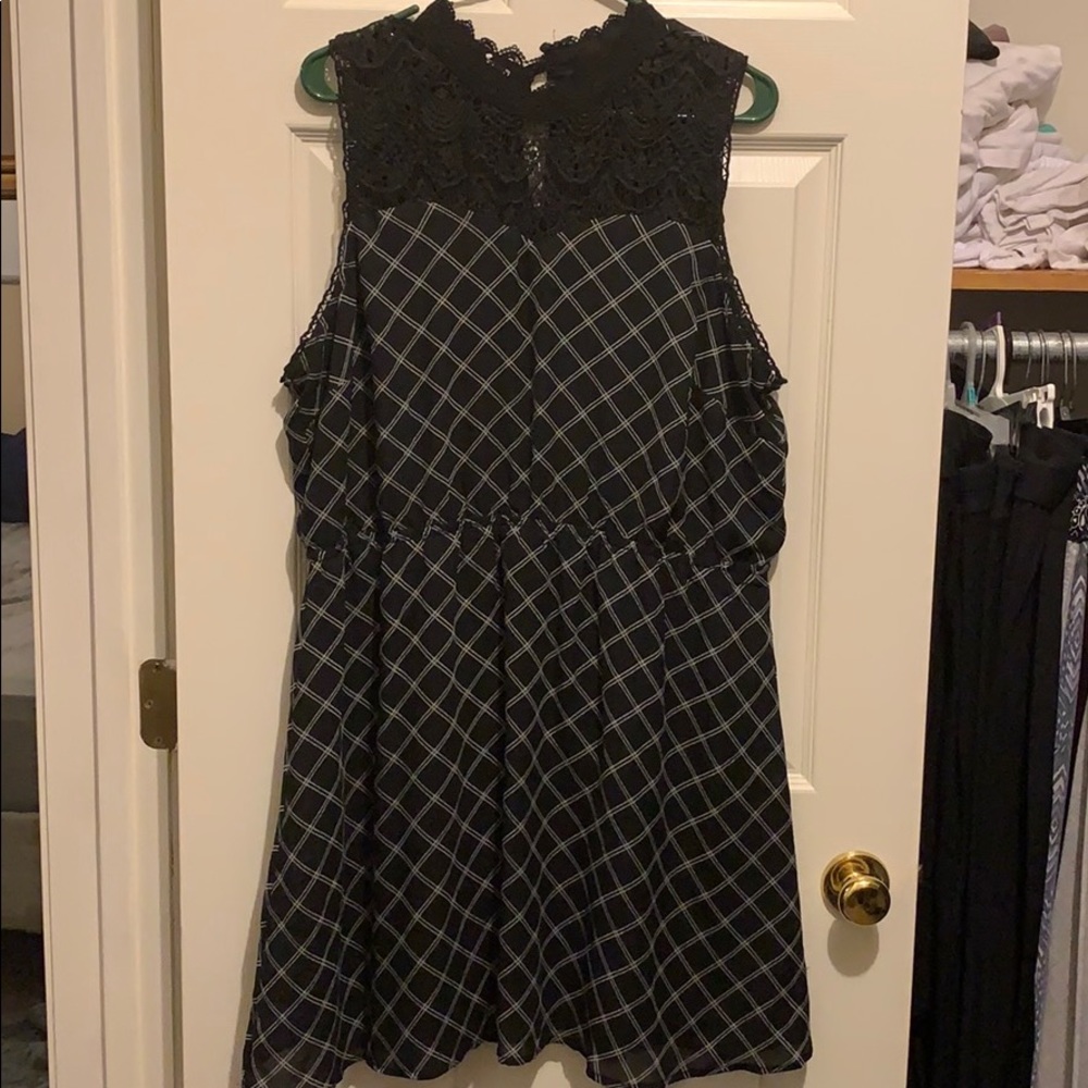 Lace top dress